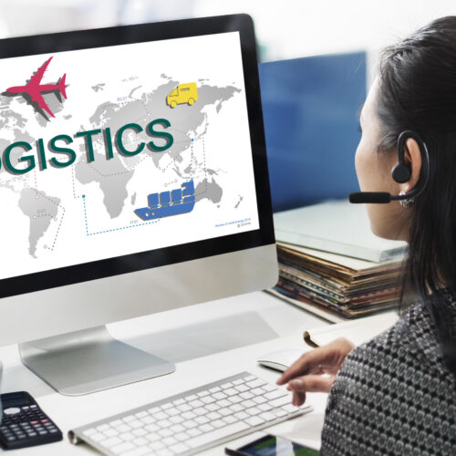 Logistics Freight Management Storage Supply Concept